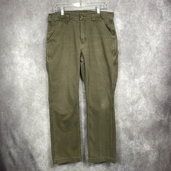Carhartt Other - Carhartt Carpenter Pants Mens 34x32 Brown Relaxed Fit Distressed Workwear Casual